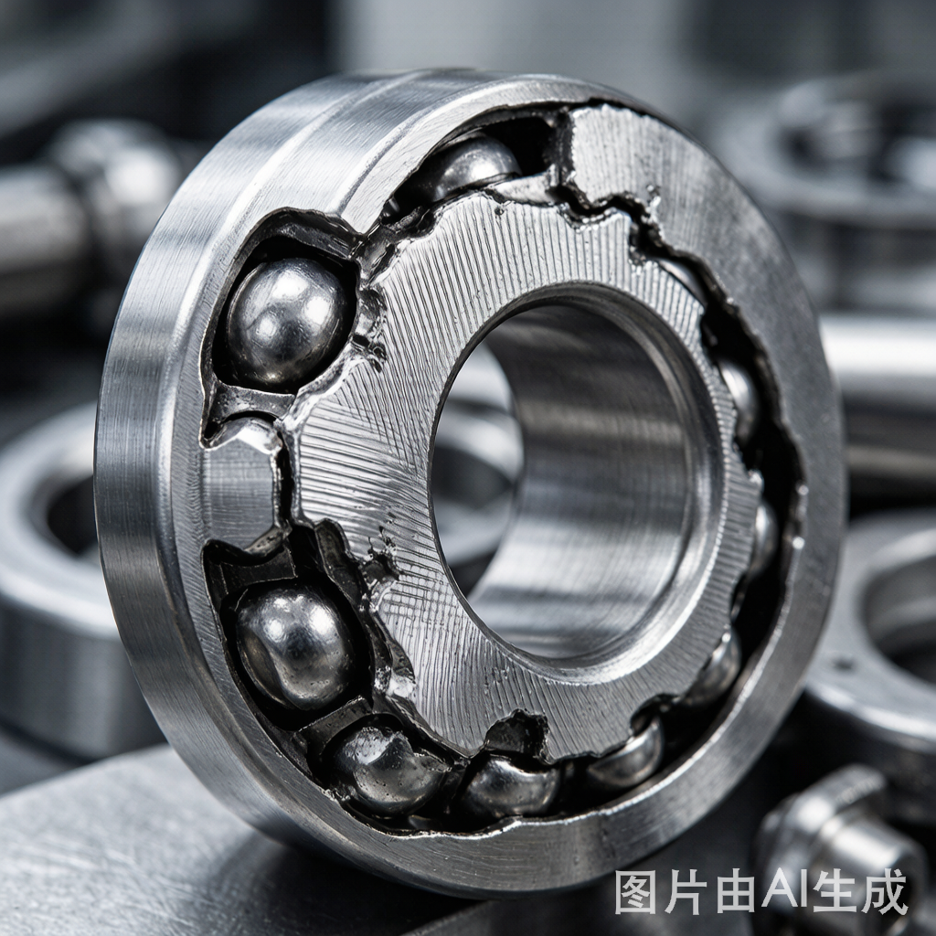 Bearing raceway electrical erosion fluting pattern - washboard grooves from VFD shaft currents