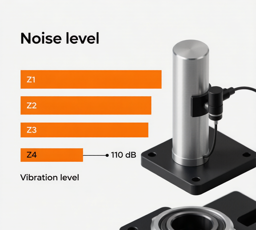 Bearing noise grade comparison