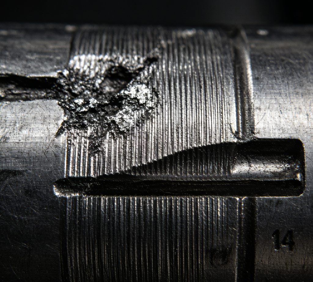 Bearing raceway electrical erosion fluting pattern washboard grooves from VFD shaft currents